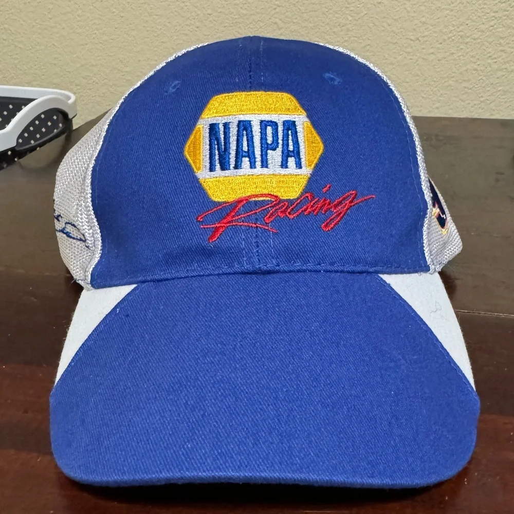 Vintage NAPA Know How Racing 9 Hendrick Motorsport Blue White Mesh Ball Cap Hat